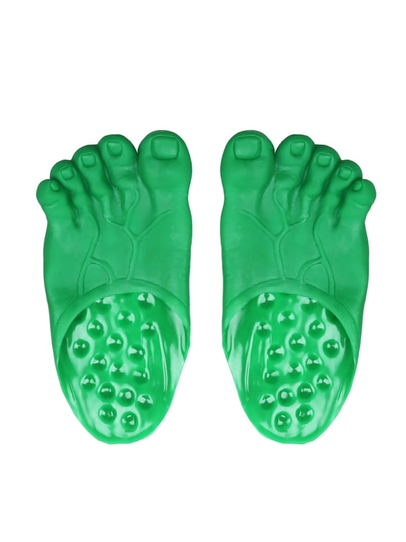 Funny Feet Slippers - Gag Gifts, Costumes Barefoot Slippers Novelty Plastic Costume Feet Toe Shoe Big Foot Realistic Costume Accessories Funny White Elephant Gifts