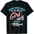 thumbnail image 1 of Funny Female Angler Fishing Quote Women Short Sleeve Novelty Graphic T-Shirt, 1 of 6
