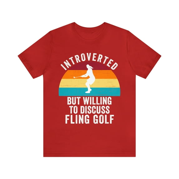 Funny Female Retro Fling Golf Introverted But Willing To Discuss Fling Golf