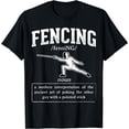 thumbnail image 1 of Funny Fencer Design Dictionary Fencing T-Shirt, 1 of 4