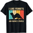 thumbnail image 1 of Funny Ferret Design For Men Women Ferret Lover Introvert T-Shirt, 1 of 3