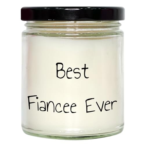 Funny Fiancee Gifts for Him Her Best Fiancee Ever 9oz Vanilla Soy Candle Christmas Memorable Presents
