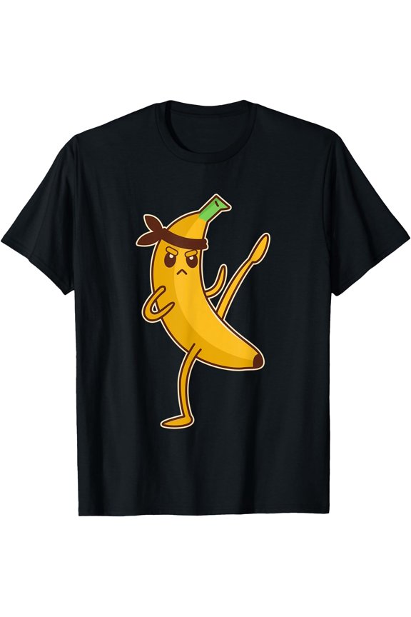 Funny Fighting Banana, Kung Fu Ninja T-Shirt, Unisex T-Shirt