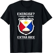 Funny Filipina Filipino Food Joke Rice Philippines T-Shirt