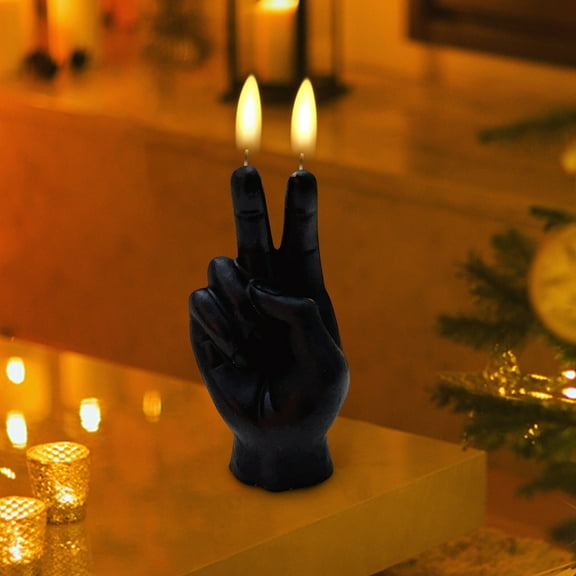 Funny Finger Candle Yannianjz Finger Gesture Candle, Victory Hand Shape Aromatherapy Candle, Novelty Candle for Home Decor, Party, Gift, Funny Sculpture Candle, Decorative Scented Candle