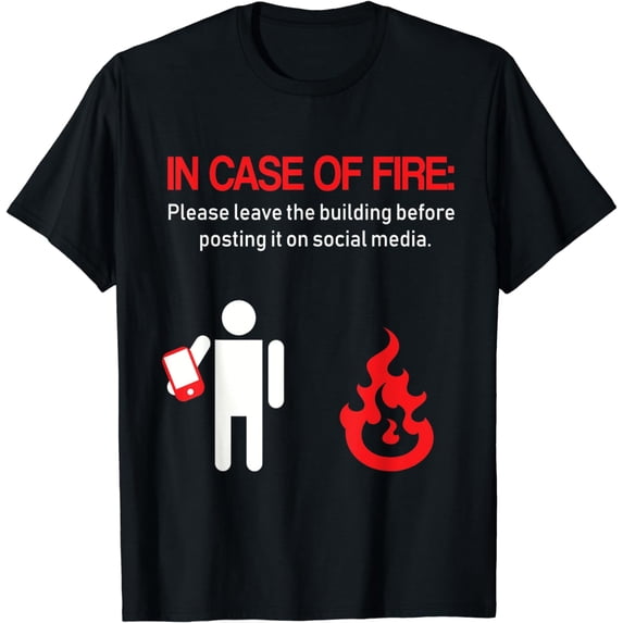 Funny Fire Fighter In case of fire shirt millennials T-Shirt