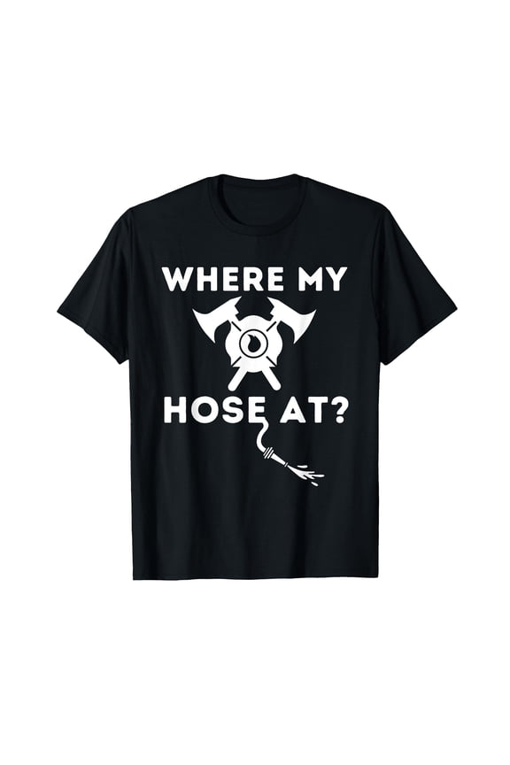 Funny Firefighter T-Shirt with Crossed Axes Design – Perfect for Fireman Enthusiasts