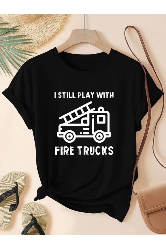 Funny Firefighters Fireman Humor Hero Gift Proud Rescue Worker Graphic Unisex T-Shirt.PNG V50750 up to size 5XL