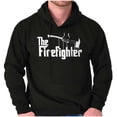 thumbnail image 1 of Funny First Responder The Firefighter Men's Big & Tall Graphic Hoodie Brisco Brands 2X, 1 of 6