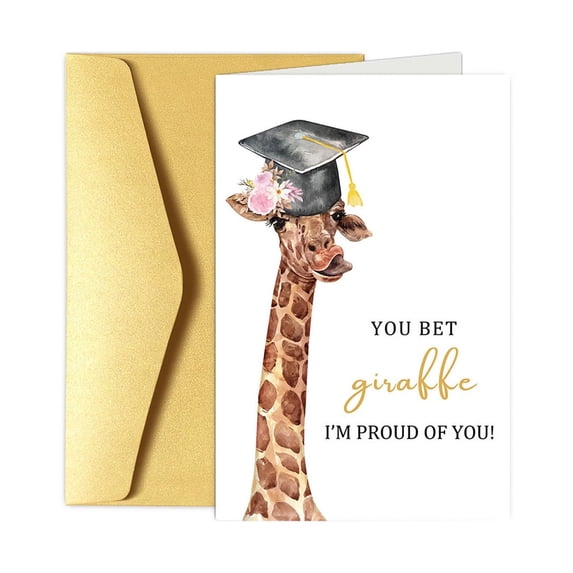 Funny Fish Graduation Card, Fishing Punny Grad Card for College Students, Congratulations on Your Graduation Greeting Card with Envelope, Graduation Card for Him or Her, Son, Daughter, Friend