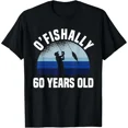 thumbnail image 1 of Funny Fishing 60th Birthday Graphic Gift for 60 Year Old Fisherman Men Short Sleeve Novelty T-Shirt, 1 of 6