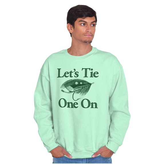 Funny Fishing Anglerfishing Bait Hook Sweatshirt for Men or Women Brisco Brands 2X