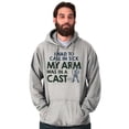 thumbnail image 1 of Funny Fishing Cast Pun Fisher Humor Men's Big & Tall Graphic Hoodie Brisco Brands 4X, 1 of 5