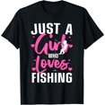 thumbnail image 1 of Funny Fishing Design For Girls Women Kids Angler Fish Lover T-Shirt, 1 of 3