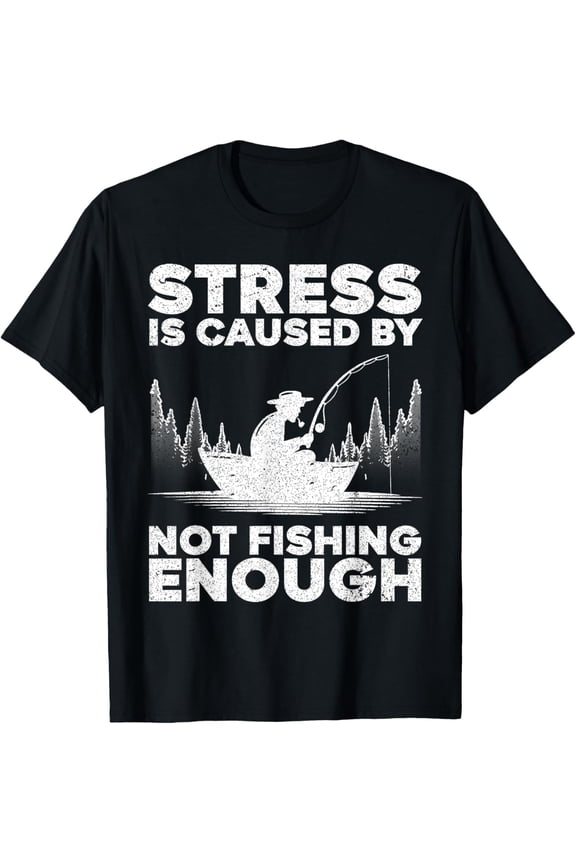 Funny Fishing Design For Men Women Bass Fly Fishing Lovers T-ShirtMen and women, Black T-shirt, size: Extra large