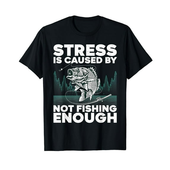 Funny Fishing Design For Men Women Bass Fly Fishing Lovers T-Shirt
