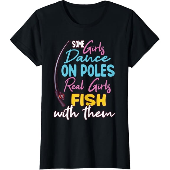 Funny Fishing Design For Women And Girls T-Shirt