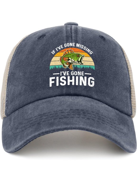 Funny Fishing Hat Here Fishy Fishy Fishy Cap Men Baseball Hats Cute Hat