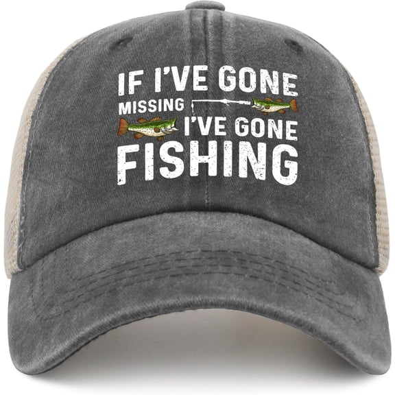Funny Fishing Hat Here Fishy Fishy Fishy Cap Men Baseball Hats Cute Hat