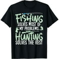 thumbnail image 1 of Funny Fishing & Hunting Shirts Fishing solves my Problems T-Shirt Black Small, 1 of 4