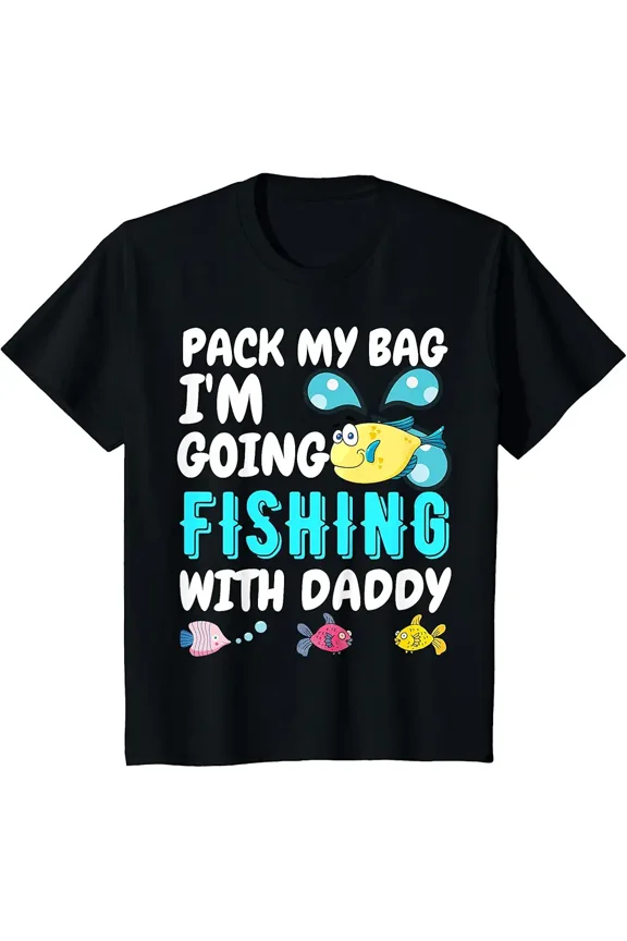 Funny Fishing Quote Cartoon Fish Graphic Gift for Dad Short Sleeve T-Shirt