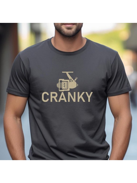 Funny Fishing Shirt, Cranky T-Shirt, Fishing Reel Tee Shirt, Fisherman Dad Gift, Fisher Man Tee, Fishing Dad Gift, Cyclist Clothes Tshirt Unisex S-5XL Hot Trending Shirt