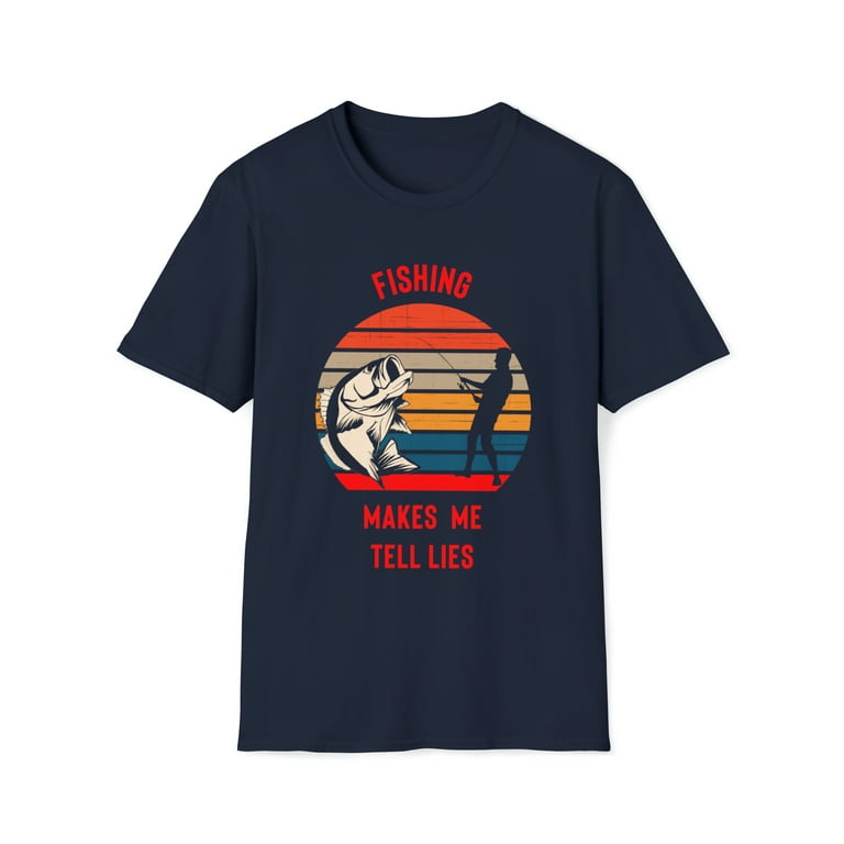 Fishing T-shirt Funny Fishing Shirt Gift for Fisherman Fishing Tee