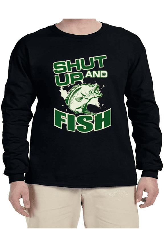 Funny Fishing Shirts Dad Gifts Husband T-shirt Mens Graphic Tees Long Sleeve Tee Shirt