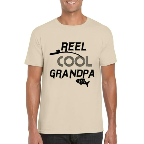 Funny Fishing Shirts For Men Reel Cool Grandpa Ideas Papa Angler T-Shirt, for men & women, up to size 5XL
