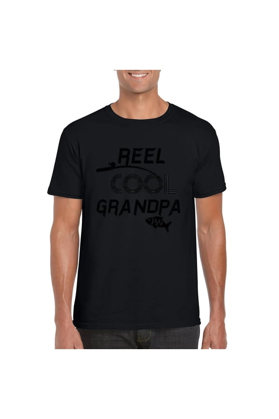Funny Fishing Shirts For Men Reel Cool Grandpa Ideas Papa Angler T-Shirt, for men & women, up to size 5XL