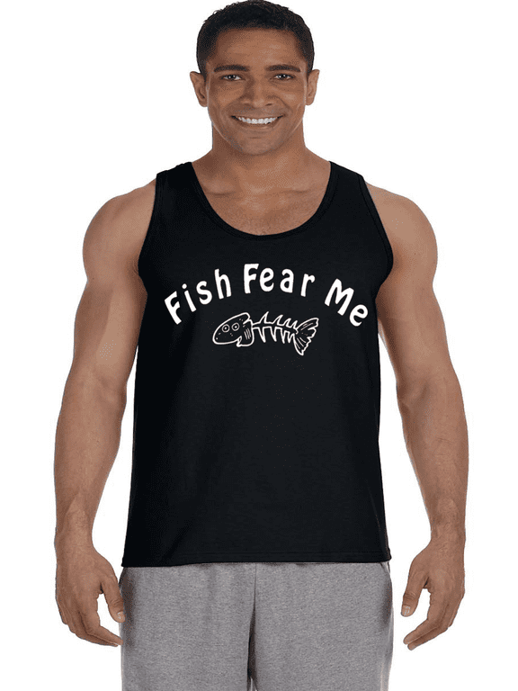 Funny Fishing Shirts Mens Tank Tops Mens Shirts Sleeveless Muscle Tees