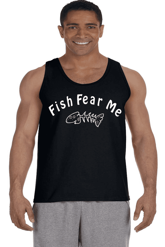 Funny Fishing Shirts Mens Tank Tops Mens Shirts Sleeveless Muscle Tees