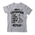 thumbnail image 1 of Funny Fishing Tee How To Catch Fish Shirt Fisherman Gifts Father's Day Fishing Tee Fishing Gifts (Large Grey), 1 of 6