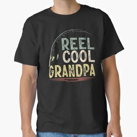 Funny Fishing Vintage Reel Cool Grandpa T-Shirt