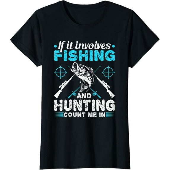 Funny Fishing and Hunting Fish Hunter T-Shirt