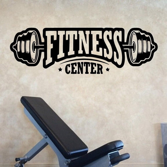 Funny Fitness Quote Vinyl Wall Stickers Wall Art Paper Rooms Wall Decoration 43x137cm