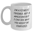 thumbnail image 1 of Funny Fitness Trainer Gifts for Dad - 'I'm A Fitness Trainer' White Coffee Mug, Unique Father's Day Unique Gifts from Family or Friends, 1 of 4