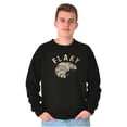 thumbnail image 1 of Funny Flaky Croissant Food Joke Sweatshirt for Men or Women Brisco Brands S, 1 of 6