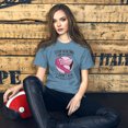 thumbnail image 1 of Funny Flamingo Bird Lover Graphic Novelty Tees Premium T-Shirt (Steel Blue, S), 1 of 1