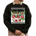 thumbnail image 1 of Funny Flamingo Christmas Sweatshirt – Holiday Crewneck Pullover for Men and Women, 1 of 5
