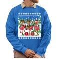 thumbnail image 1 of Funny Flamingo Christmas Sweatshirt – Holiday Crewneck Pullover for Men and Women, 1 of 5