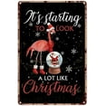 thumbnail image 1 of Funny Flamingo Gifts Just A Girl Who Loves Flamingos and Beaches Tin Sign Decoration Vintage Chic Metal Poster Wall Decor Art Gift for Party Bathroom Bedroom 12x8 inch, 1 of 7