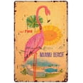 thumbnail image 1 of Funny Flamingo Gifts Just A Girl Who Loves Flamingos and Beaches Tin Sign Decoration Vintage Chic Metal Poster Wall Decor Art Gift for Party Bathroom Bedroom 12x8 inch, 1 of 7