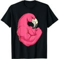 thumbnail image 1 of Funny Flamingo Weightlifting Bodybuilder Muscle Fitness T-Shirt, 1 of 5