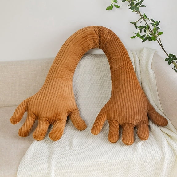 Funny Fleece Hand Pillow, Soft Long Arm Cushion for Hugging and Sleeping, Plush Hand-Shaped Pillow for Home Decor and Gifts, Velvet Cover Leg Pillow for Comfort and Relaxation