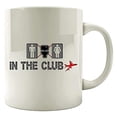 thumbnail image 1 of Funny Flight Attendant - In The Club - Airplane Passengers Humor - Mug, 1 of 4