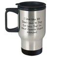 Funny Flight Attendant Travel Mug I Love How We Don't Have To Say Out