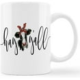 thumbnail image 1 of Funny Floral Cow Mug Cup,Hay Y''all Sign Ceramic Mug-11oz Coffee Milk Tea Mug Cup,Gifts For Cow Lovers Farm Girls Women Men Teen Girls, 1 of 5