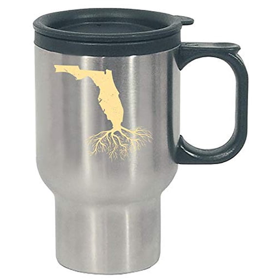 Funny Florida - Roots - Ocean Beach Sunshine Hot Weather Humor - Stainless Steel Travel Mug