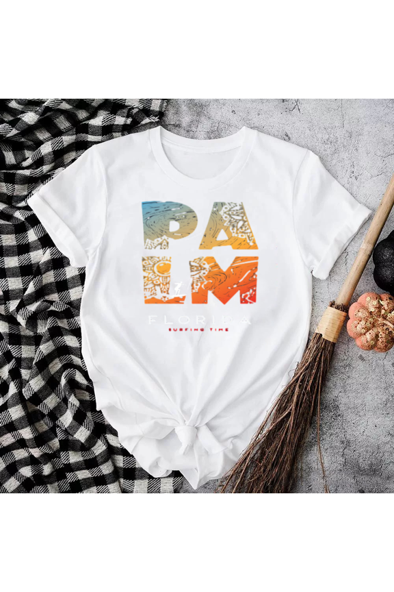Funny Florida Surfing Time Retro Pacific Wave Surfer Gift Unisex T-Shirt, S-5XL